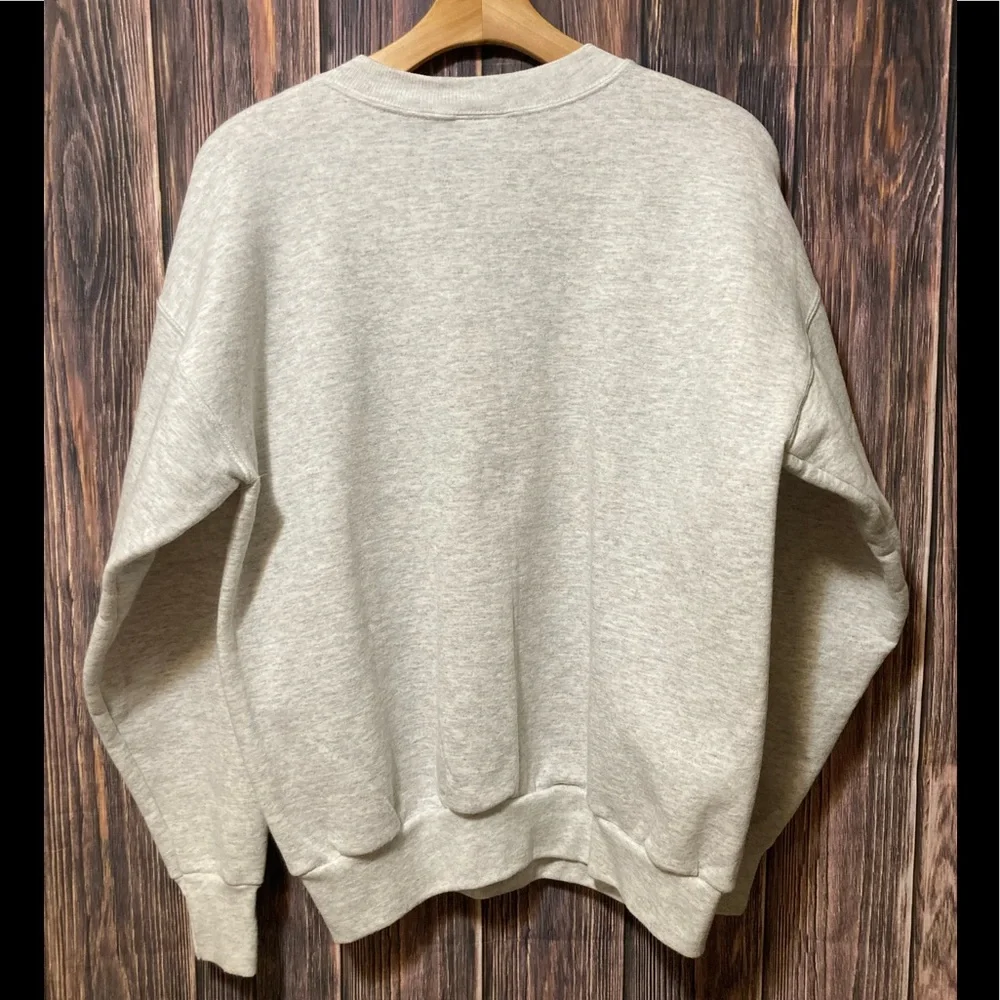 Vintage 90’s Hanes ComfortBlend “Get Your Button Gear” White Crew Neck - Adult M - Picture 3 of 4